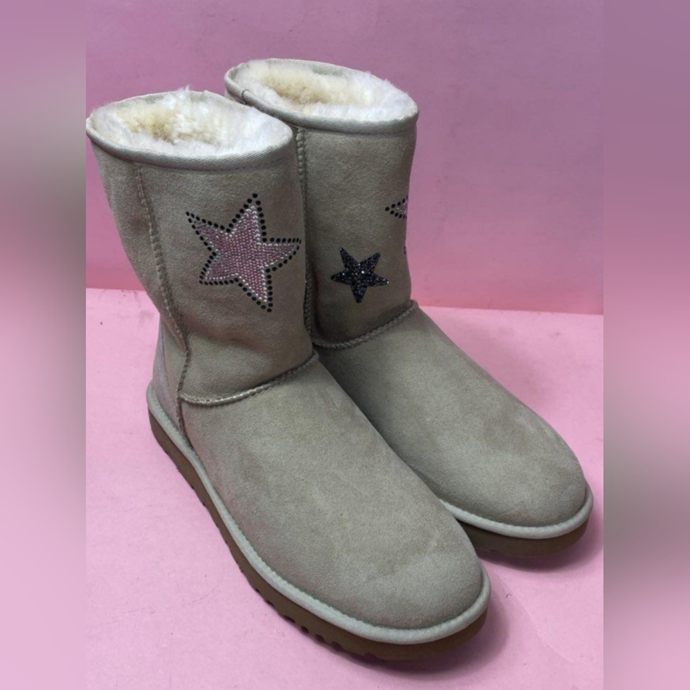 UGG Boots With Embellished Stars. Women Size 10